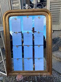 Specchio cornice vintage tableau matrimonio