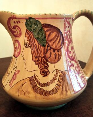 Brocca Caraffa Ceramica Fanciulla Velca Tarquinia