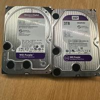 N. 2 Hard disk western digital 3 Tb purple