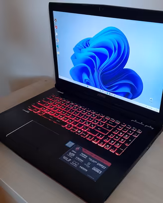 MSI 17 pollici core i7/ddr4/M2+500gb/batt.nuova