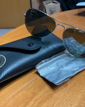 Ray-Ban RB3025 Aviator Large Metal - Argento