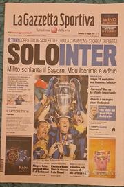 Giornali nuovi INTER triplete 