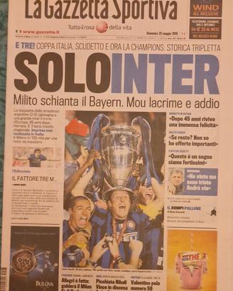 Giornali nuovi INTER triplete 