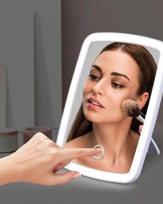Specchio LED con luce touch – 3 tonalità, dimmerab