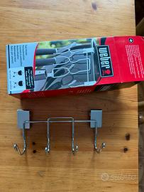 Supporto utensili barbecue bbq weber