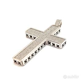 Ciondolo oro bianco e diamanti