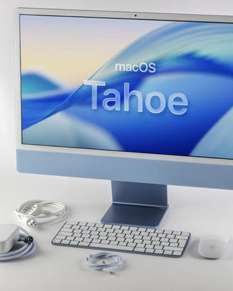 Apple iMac 24 M1 2021 Azzurro completo
