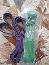 Set 2 Bande Elastiche Coresteady (Viola + Verde) -