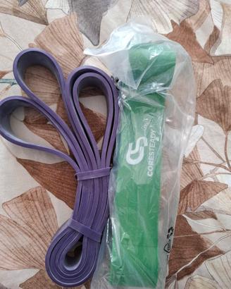 Set 2 Bande Elastiche Coresteady (Viola + Verde) -