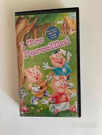 VHS da collezione  “I Tre Porcellini” (PolyGram Vi