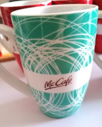 Tazza McDonald's McCafè Ceramica verde tiffany 