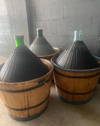 Damigiane in vetro da 54 litri