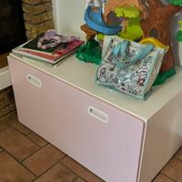 Panca IKea contenitore con ruote