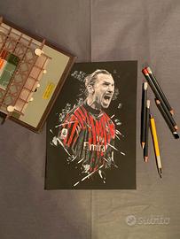 Copia ritratto di Zlatan Ibrahimovic - A4