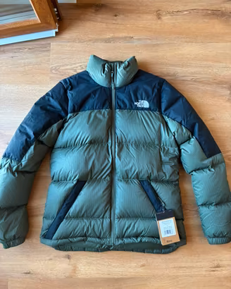 giubbotto The North Face verde e nero originale