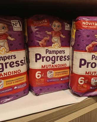 Pannolini Pampers Progressi Mutandino N.6