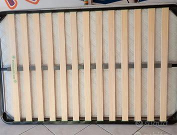 rete 1 piazze e mezza cm 120×190 e materasso 