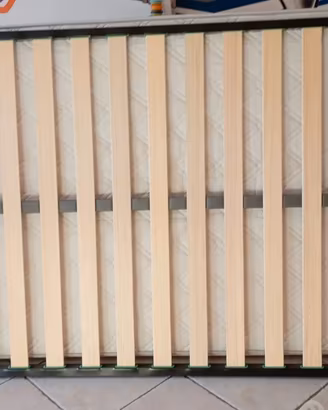 rete 1 piazze e mezza cm 120×190 e materasso 