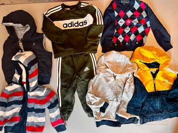 Abbigliamento bimbi 6pz 9/12 mesi Adidas e H&B ecc