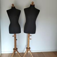 Coppia di manichini per sarta