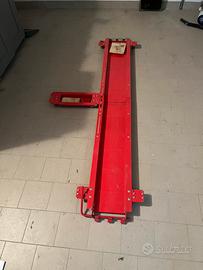 Pedana porta moto con ruote