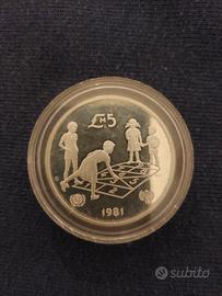 Moneta commemorativa maltese da 5 lire