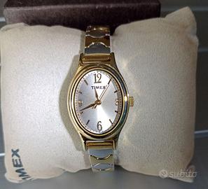 Elegante orologio donna acciaio cinturino elastico