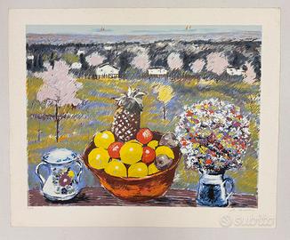 Quadro serigrafia M.Cascella, frutti migliori