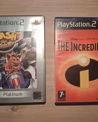 Lotto 2 giochi:crash nitro cart+the incredibles