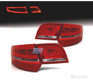 FANALI PER AUDI A3 8PA SPORTBACK 04-08 BARRE LUMIN