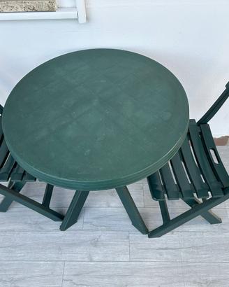 Set sedie e tavolino per esterno