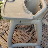 Seggiolone bimbo per bar e ristoranti in plastica