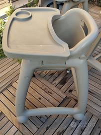 Seggiolone bimbo per bar e ristoranti in plastica