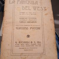 Raro Libretto Originale "La Fanciulla del West" -