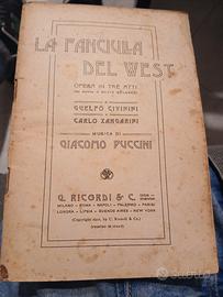 Raro Libretto Originale "La Fanciulla del West" -