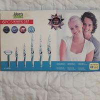 Set coltelli disegnati da 6 pezzi. Nuovo