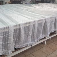 coppia tende in organza ricamata