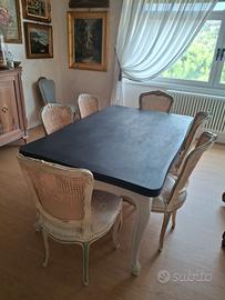 Tavolo provenzale in ciliegio  in stile francese. 