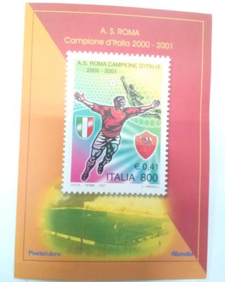 Folder Roma Campione d'Italia 2000/2001