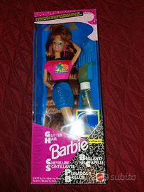 barbie Glitter Hair red nrfb 