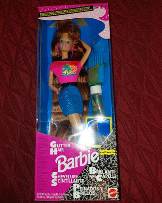 barbie Glitter Hair red nrfb 