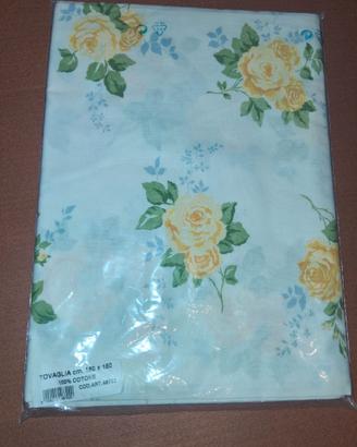 Tovaglia rettangolare 100% Cotone Disegni Rose
