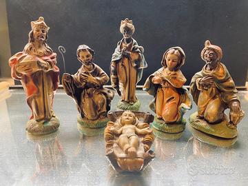 Statuine presepe Natività con re Magi