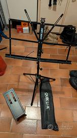 porta spartiti e 2 poggia piede