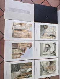 6 stampe litografiche 1900