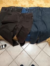 4 paia jeans uomo taglia 52