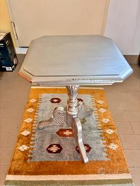 Tavolino antico in legno  verniciato