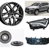 Seat Ateca paraurti cofano fanale cerchi freni 16-