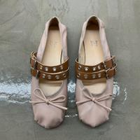 Ballerina cinturini  in vera pelle donna