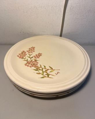 3 Piatti In Ceramica bianca Vintage - Primula